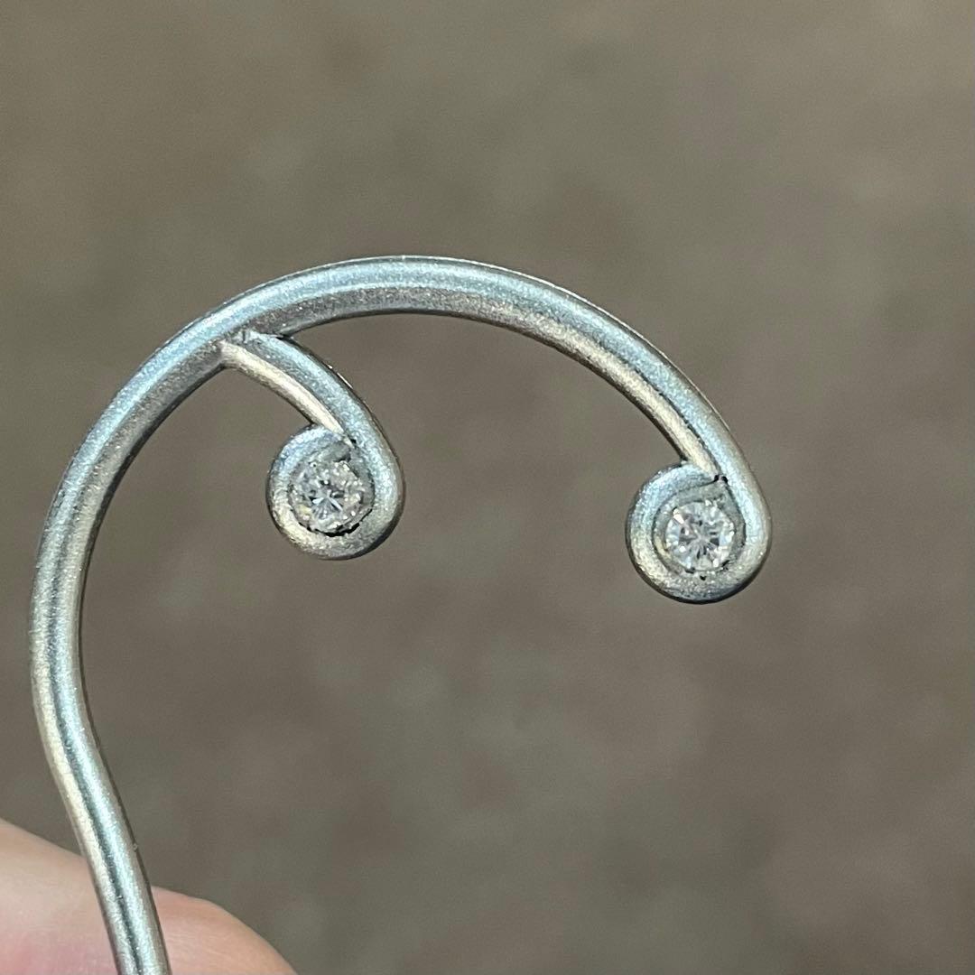 プラチナ900 天然ダイアモンド　ピアス　専用です