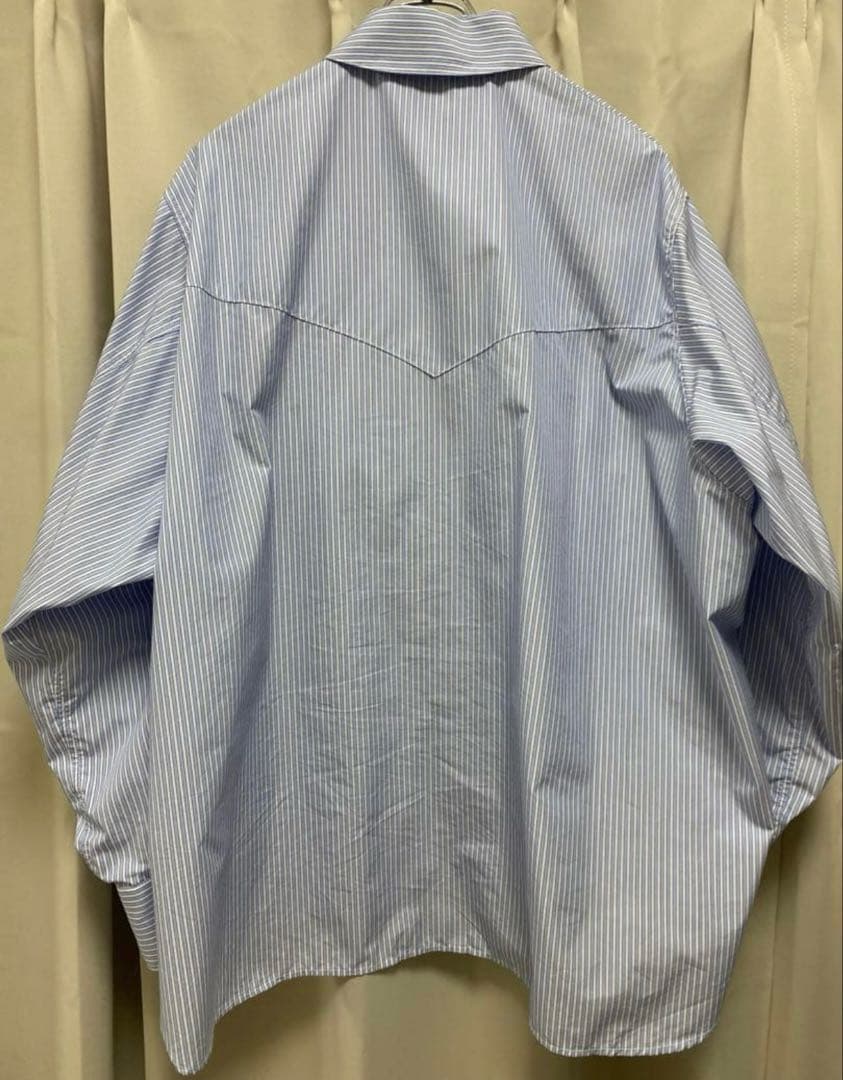 トップス Jieda STRIPE OVERSIZED WESTAN SHIRTS