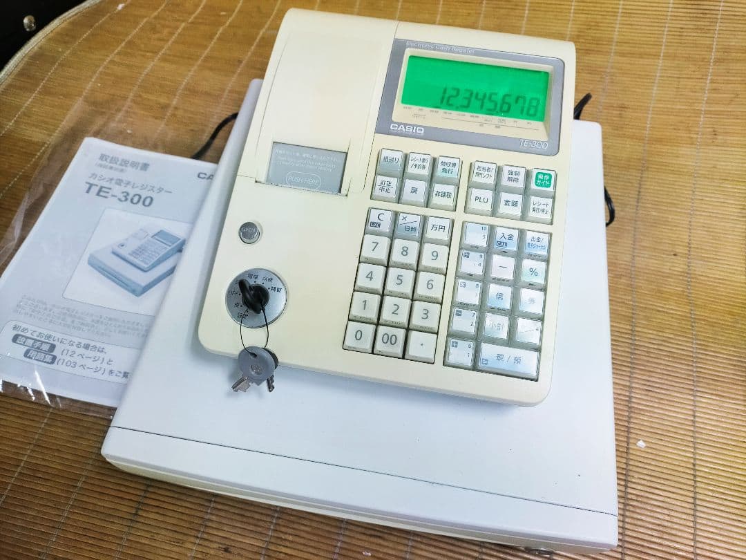 カシオレジスター　TE-300　フル設定無料　 送料無料人気機種　626261