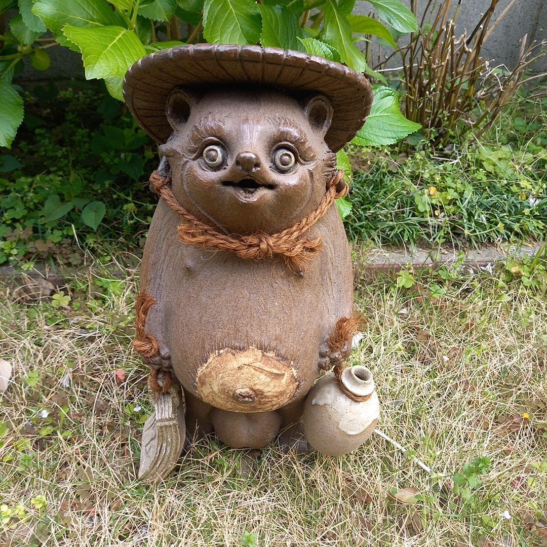 常滑焼　手作りたぬき