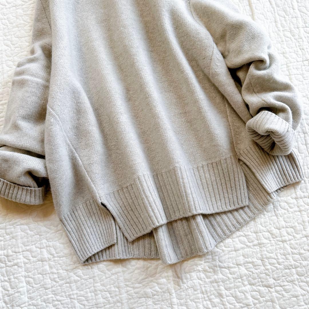 美品✨ フレームワーク タートル ニット カシミヤ混 ウール オーバーサイズ