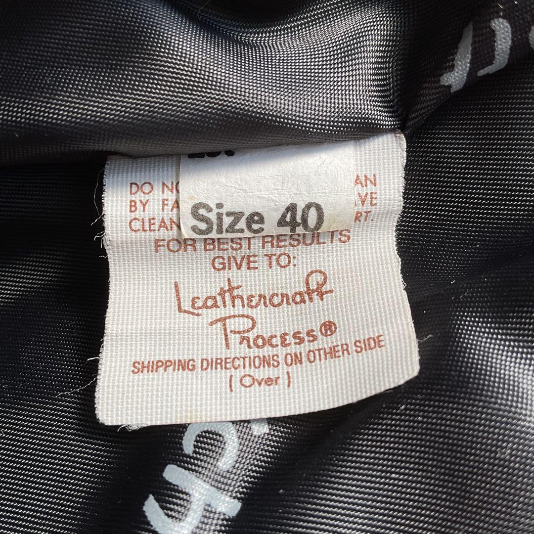 美品✨schott 642 レザージャケット　シングルライダース　牛革　40 黒
