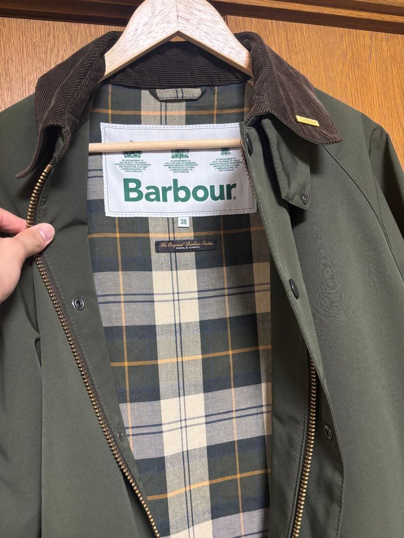 Barbourノンワックスコート