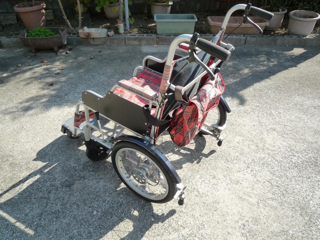 介助用車椅子 　幅広座面50cm　 希少品　 (送料無料)