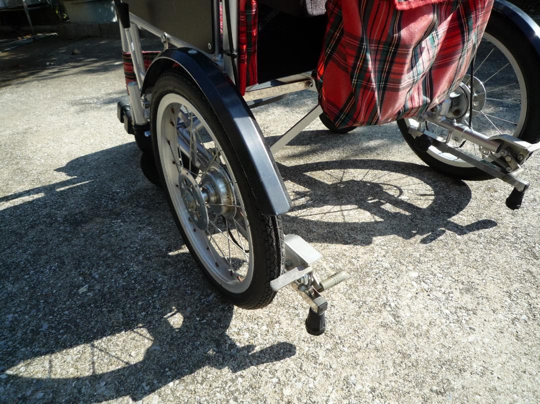 介助用車椅子 　幅広座面50cm　 希少品　 (送料無料)