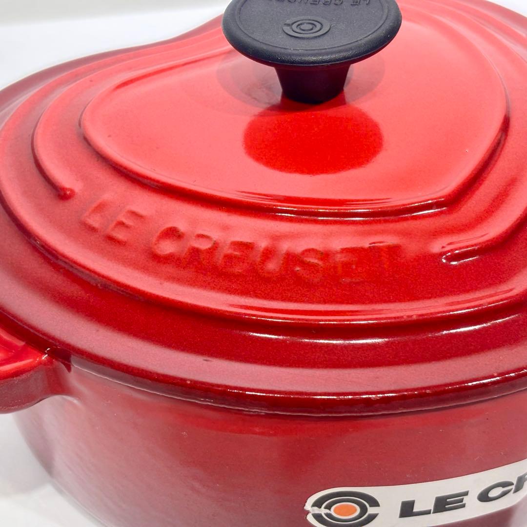 最終値下げ！新品・未使用品！LE CREUSET ハート型 両手鍋 レッド
