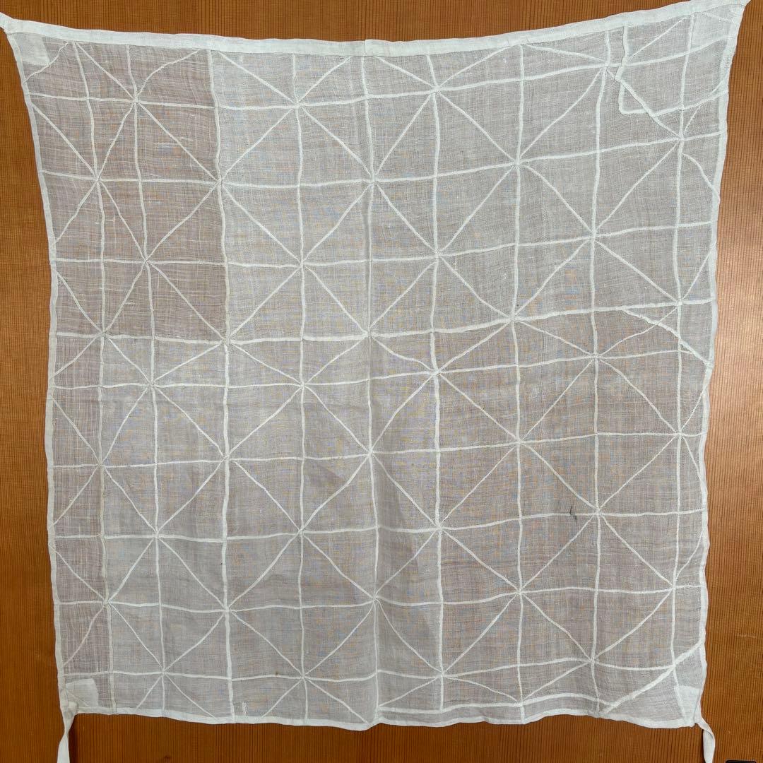 【約69cm】ポジャギ　韓国　アンティーク　骨董　モシ　麻　風呂敷　チョガッポ