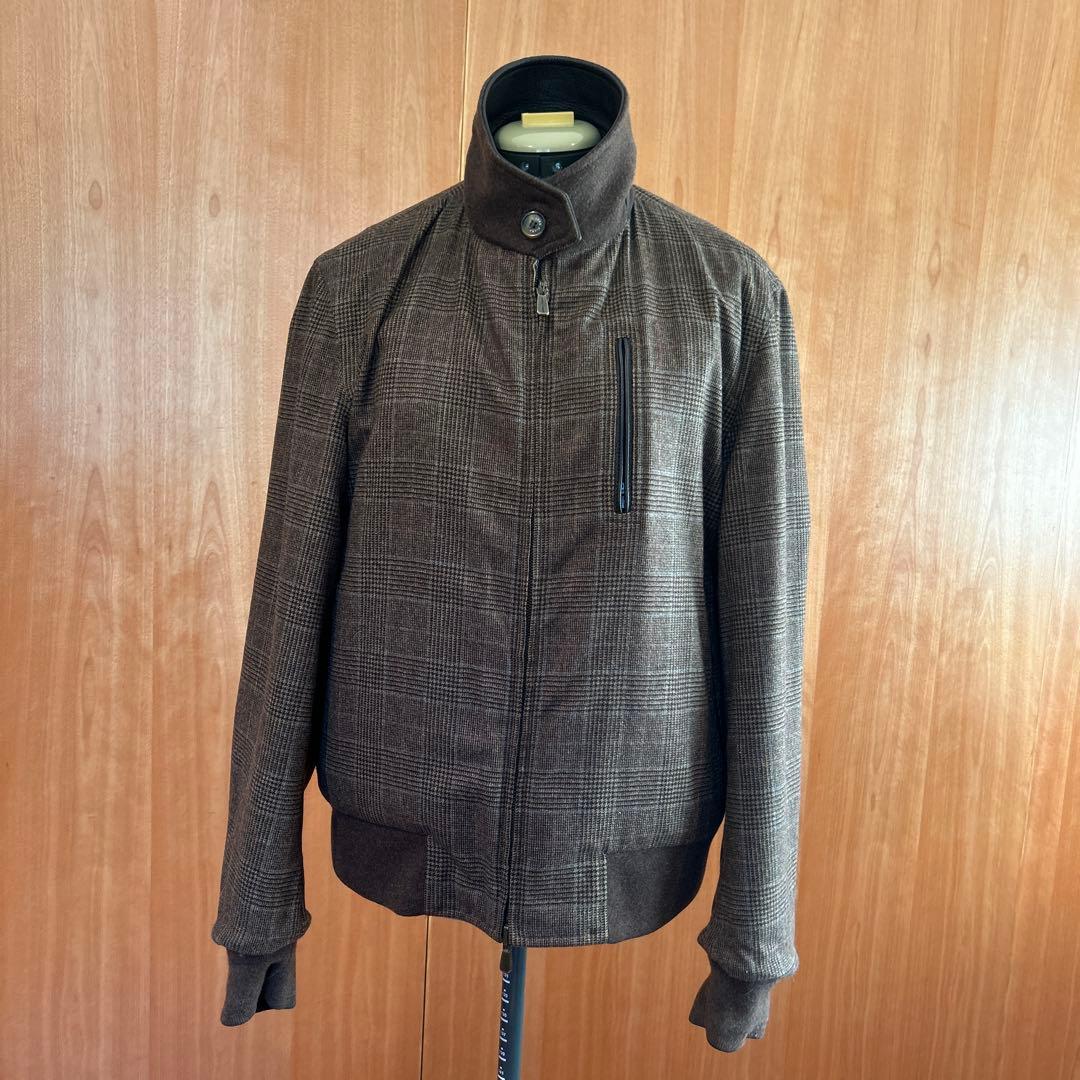 Loro Piana 鹿革レザー×カシミア　リバーシブルジャケット　メンズM