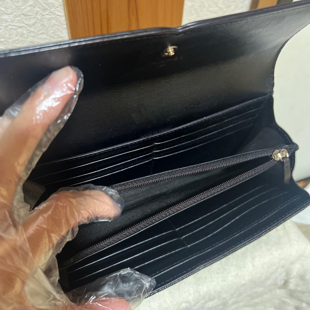 CHANEL フィリグリー　長財布　キャビアスキン