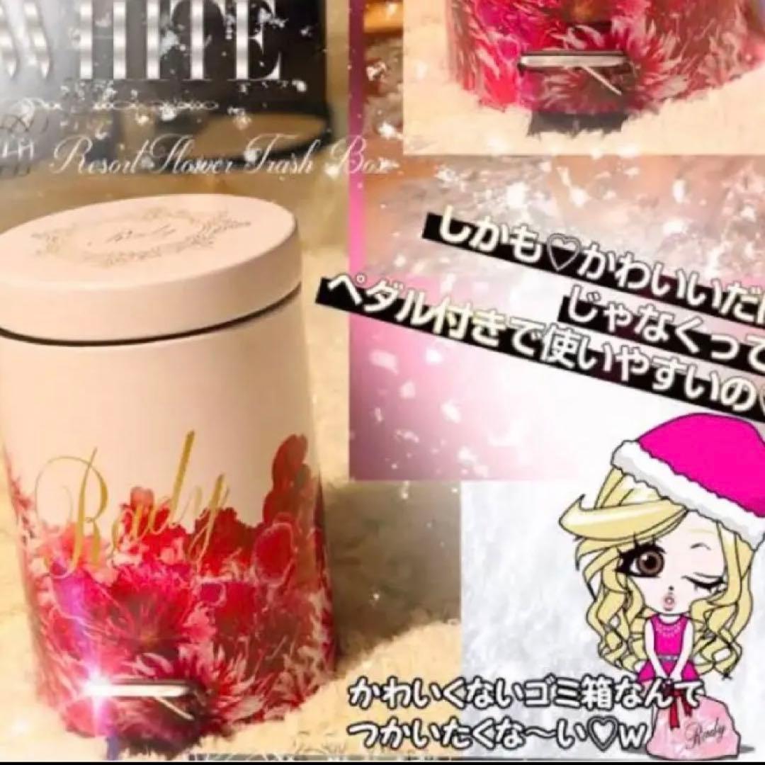 Rady レディー ノベルティ ダストボックス ゴミ箱 リゾフラ ホワイト 白