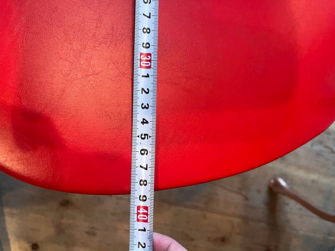 ビーンズ型 チェア 椅子 昭和レトロ レトロポップ 当時物 赤 インテリア