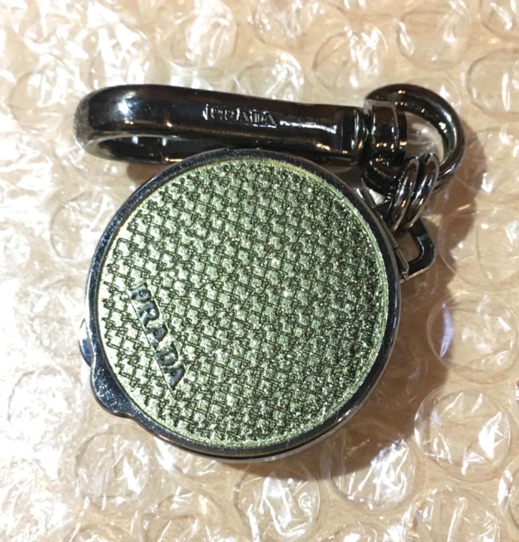 レア PRADA プラダ グリッター ピルケース バッグチャーム キーホルダー