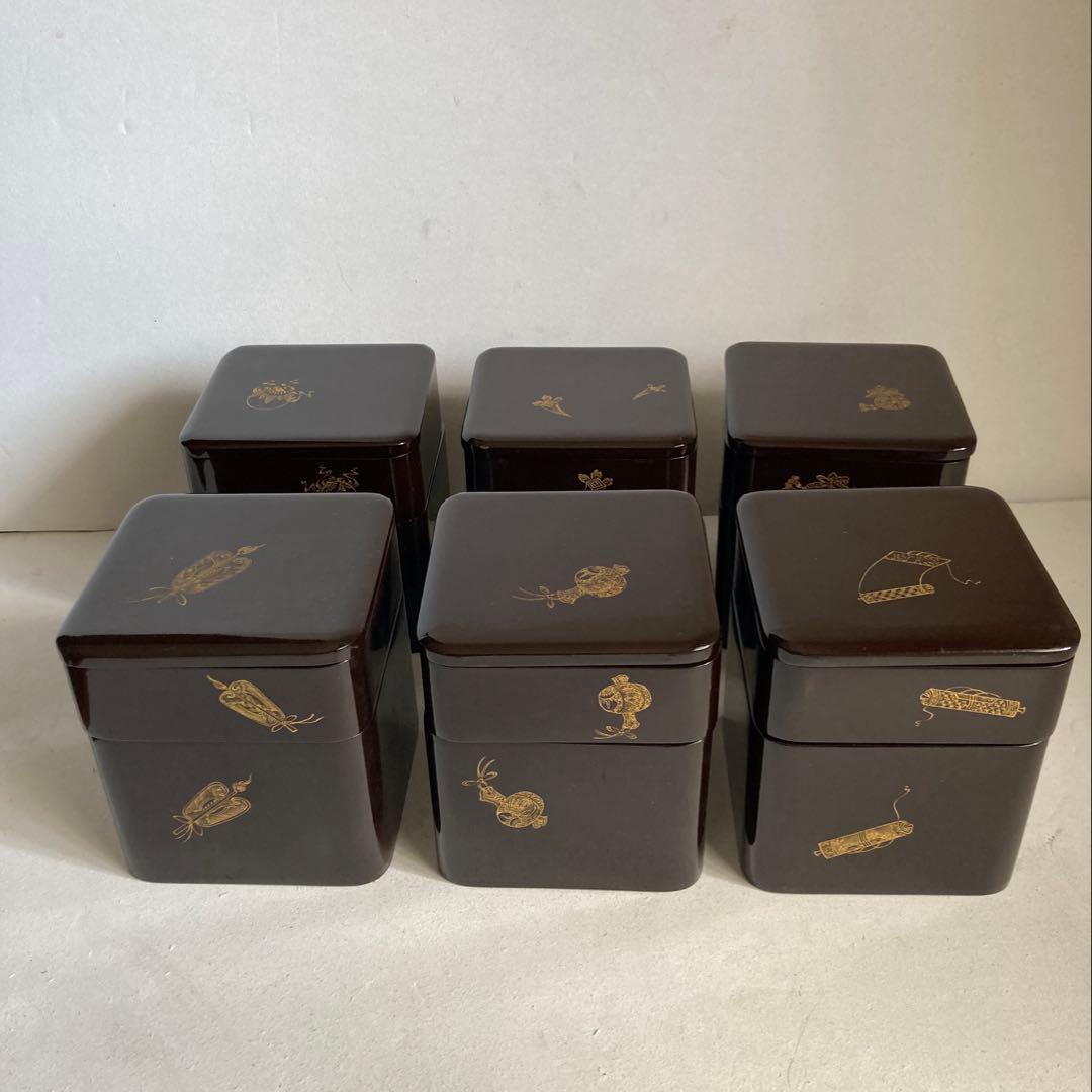 重箱 6個揃 塗り 江戸時代後期 天保 希少品