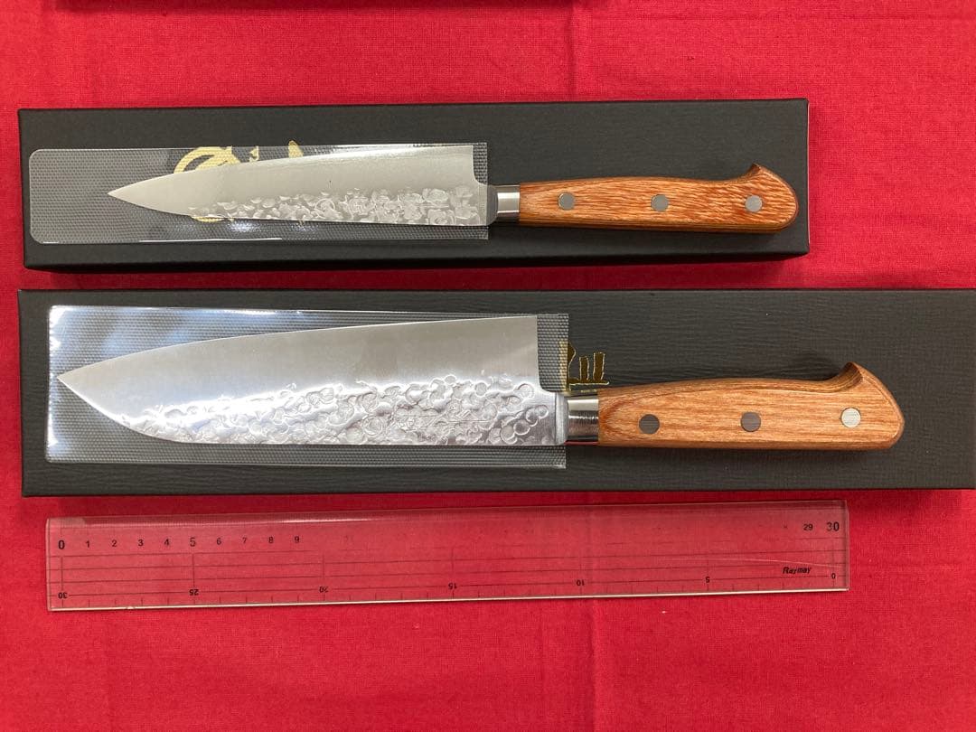 高村刃物 高村作 三徳 170㎜ & ペティ 130㎜ クロマックス鋼 未使用品