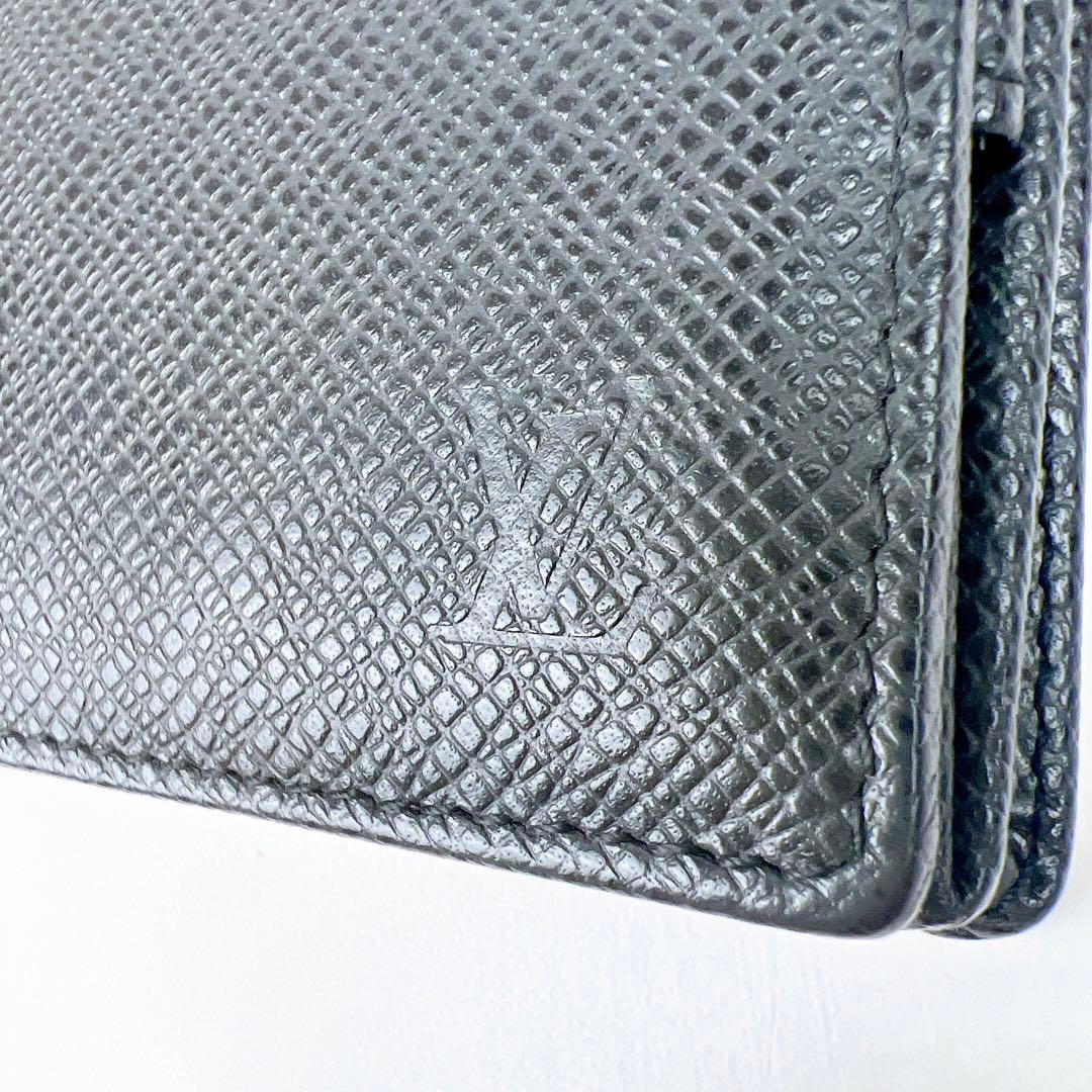 未使用保管品 ルイヴィトン タイガ ポルトモネ ボワット ケース ブラック