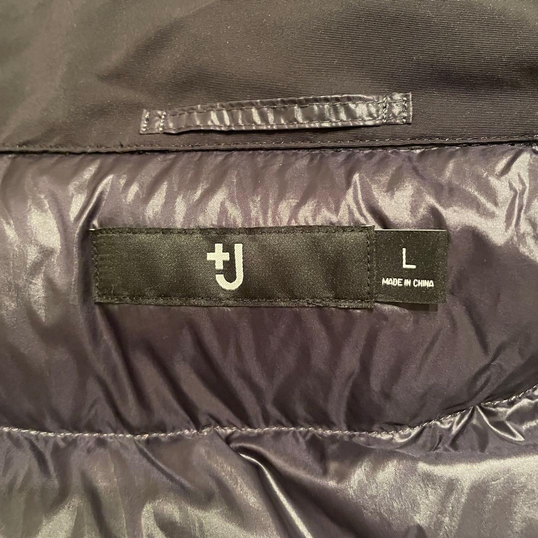 【美品】ユニクロ　UNIQLO ＋Ｊ　ハイブリッドダウンジャケット Lサイズ