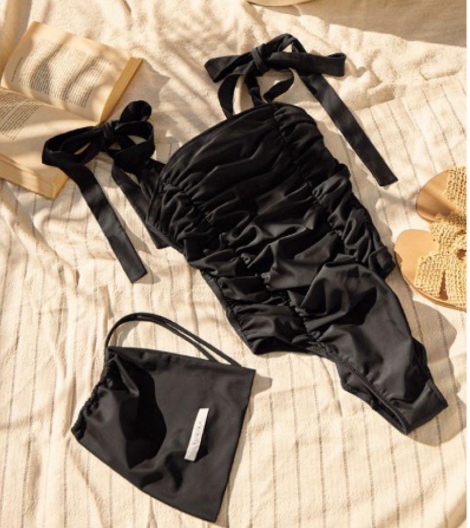 【新品タグ付き】Estella.K リボンワンピース水着