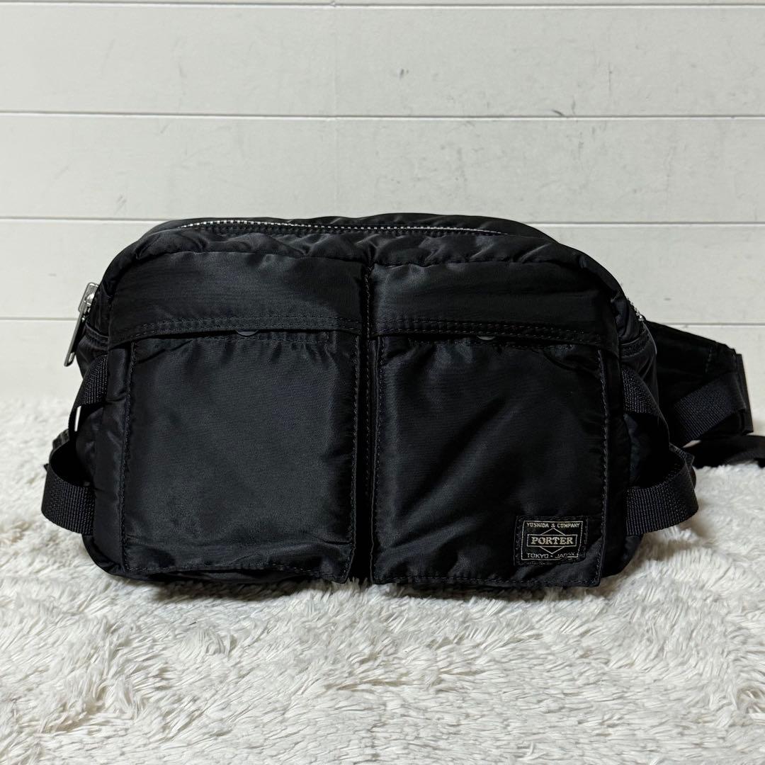 ⭐️未使用級⭐️　PORTER　TANKER　ボディバッグ　ブラック　ウエストバッグ