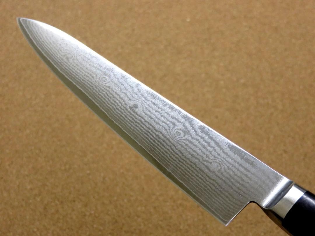 関の刃物 ペティナイフ 150mm 関兼常作 ダマスカス 33層 両刃 果物包丁