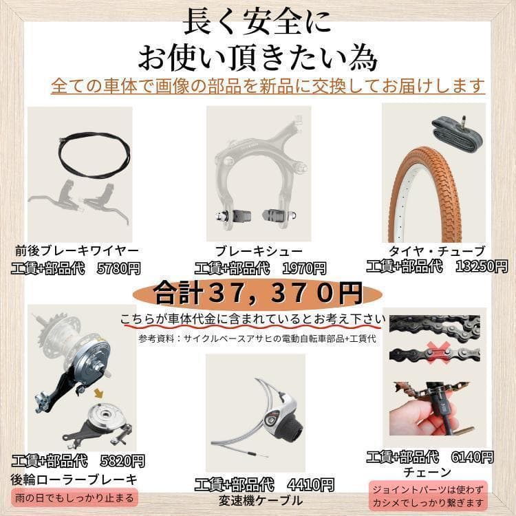 送料無【１年保証】新品部品 整備士 子供乗せ　13Ah　ビッケ　EB　電動自転車