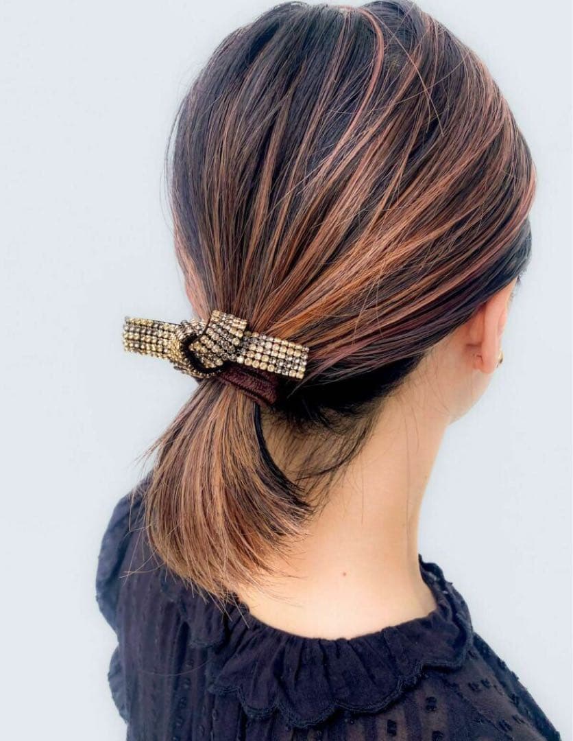 新品 accaアッカ ブリジットドレスポニーゴムヘアアクセサリークリップ