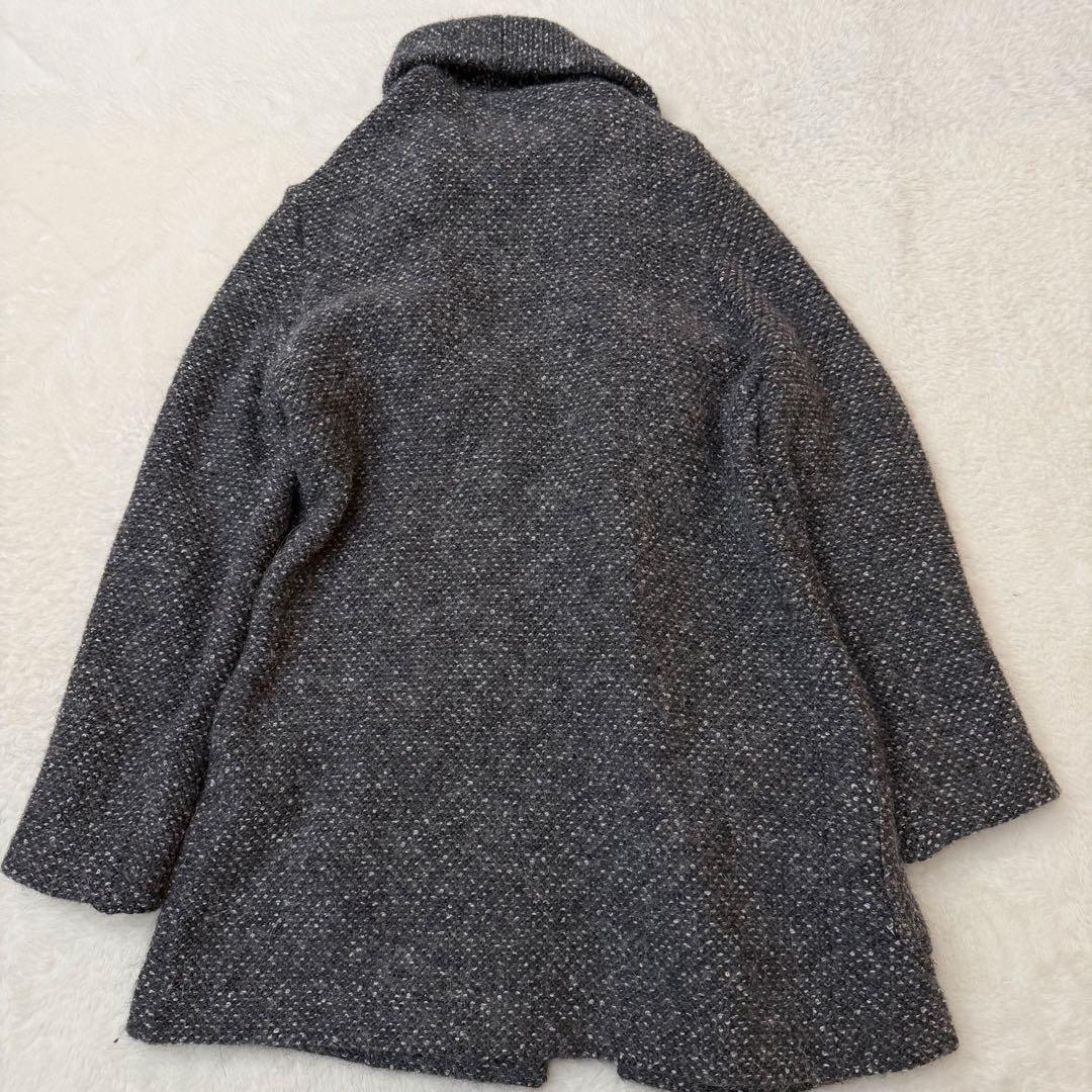 LARDINI ショールカラー アルパカブランド　ニットコート 44