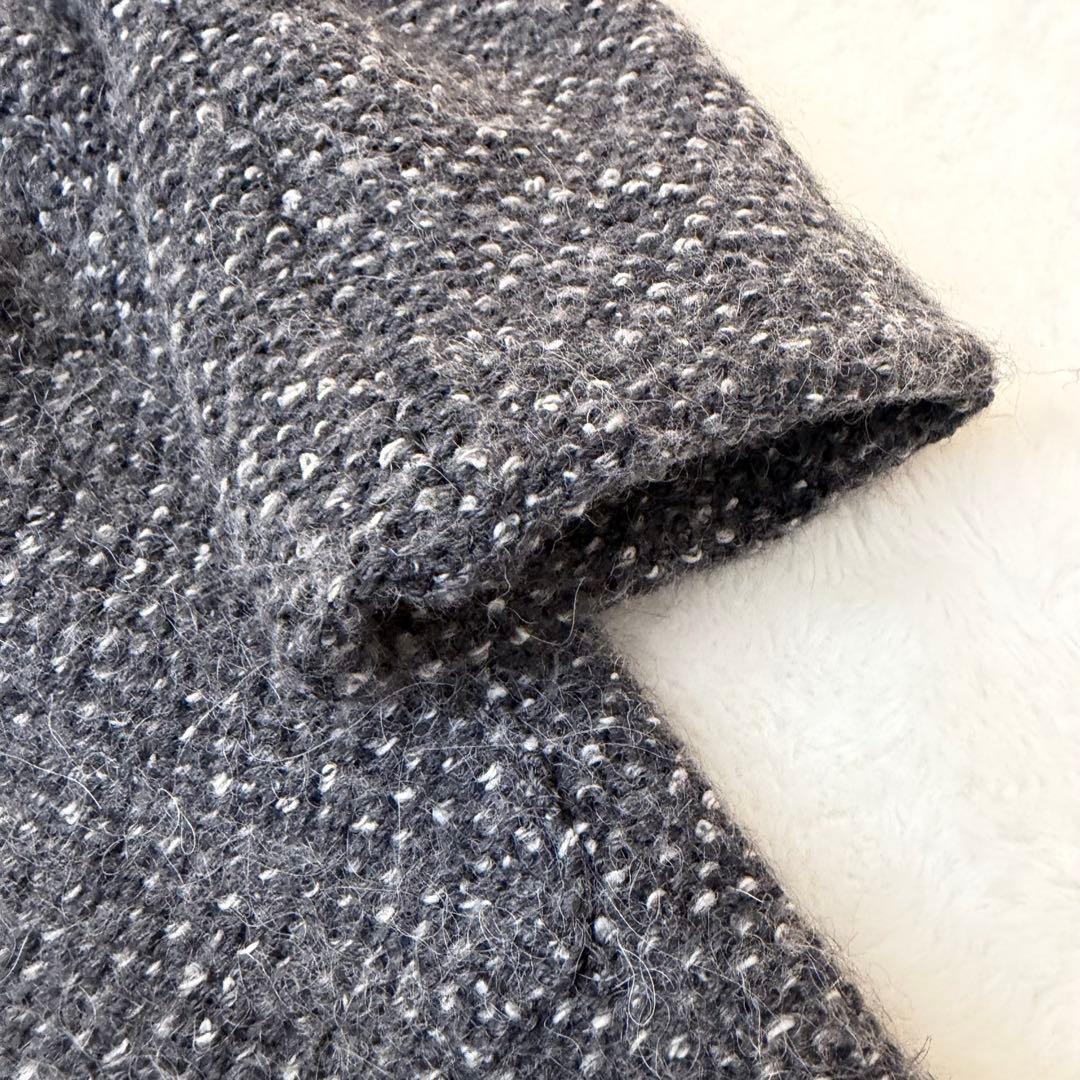 LARDINI ショールカラー アルパカブランド　ニットコート 44