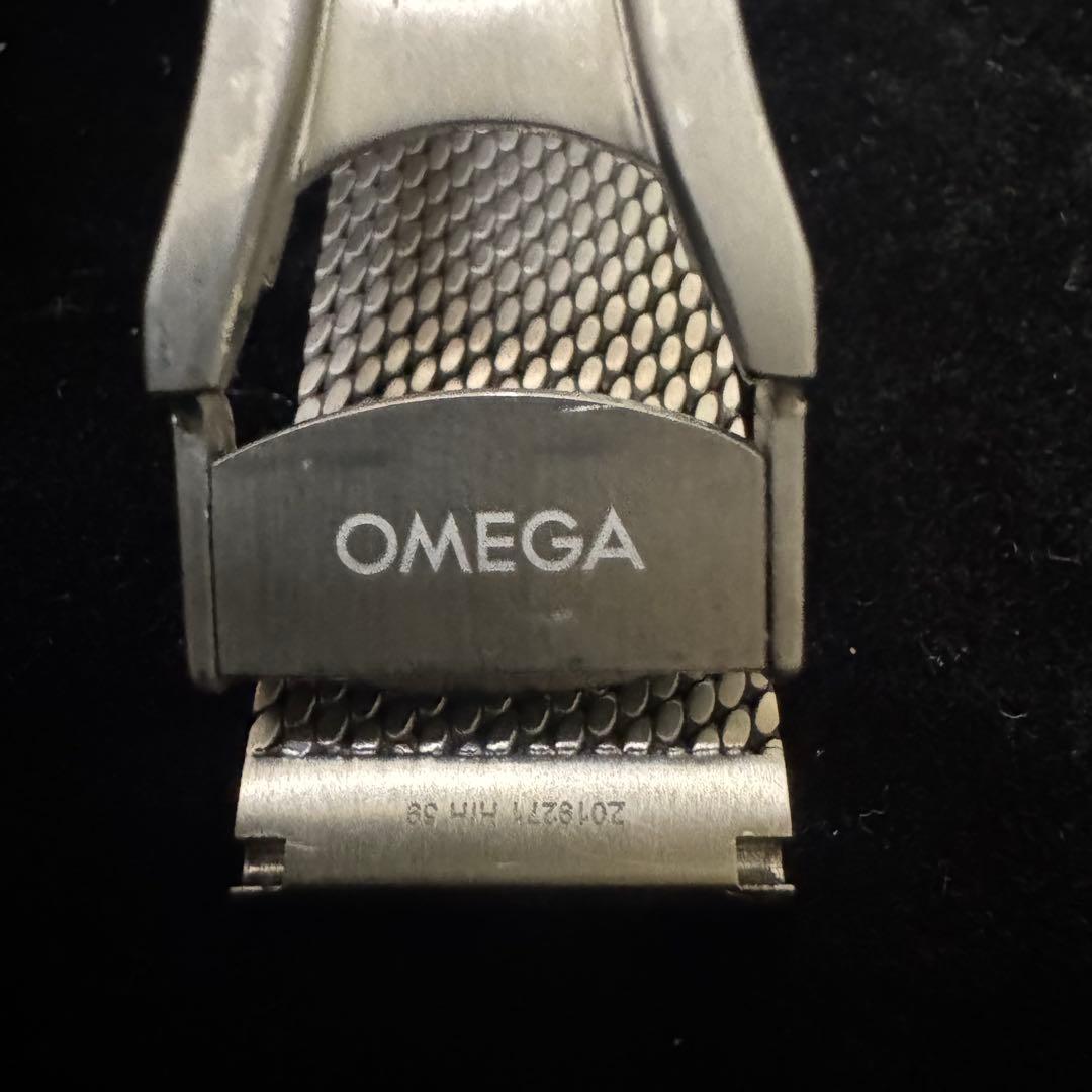 OMEGAオメガ純正ツーピース ストラッ﻿プ ステンレス製メッシュブレスレッ﻿ト