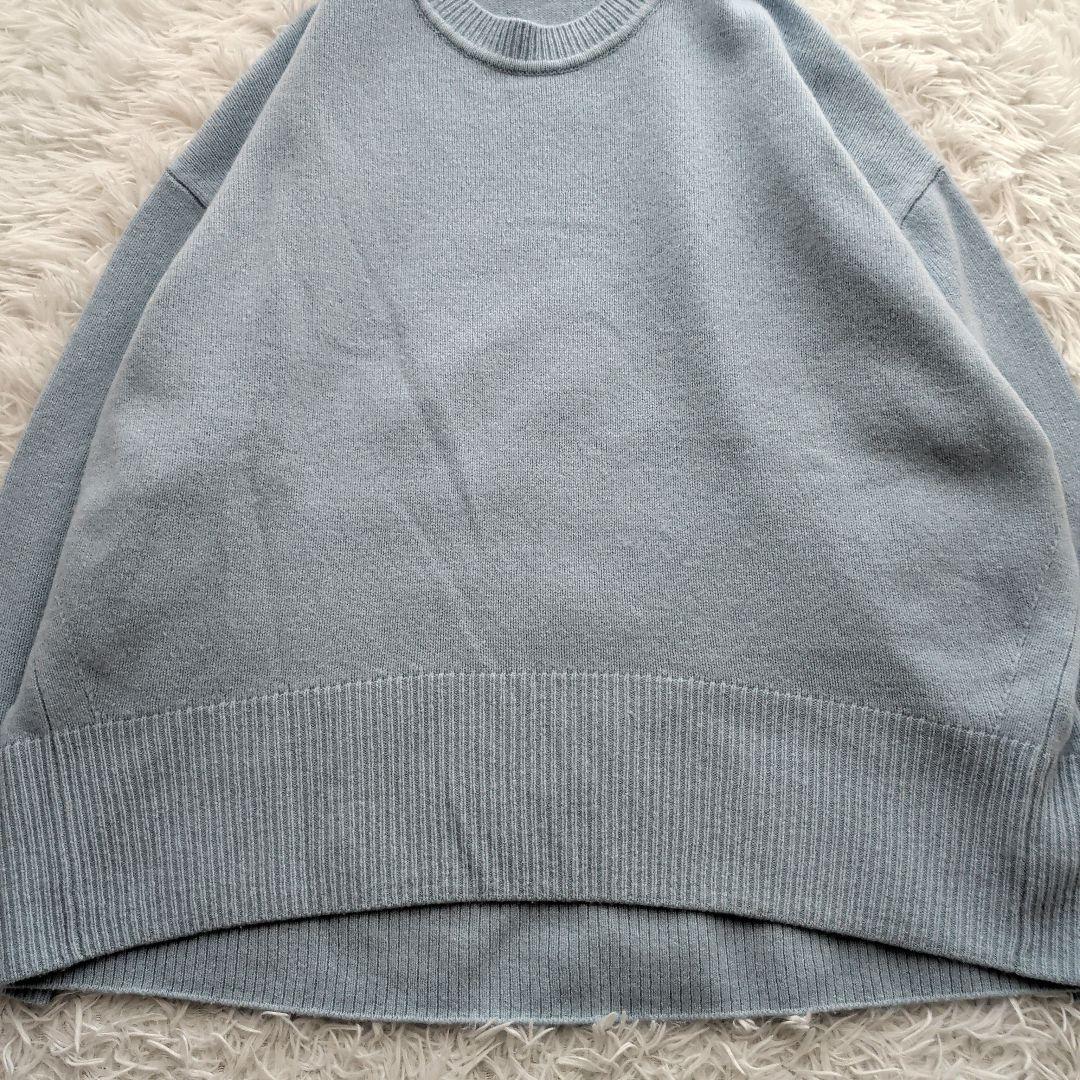 現行 カレンソロジー ウールカシミヤクルーネックニットプルオーバー 美品 F