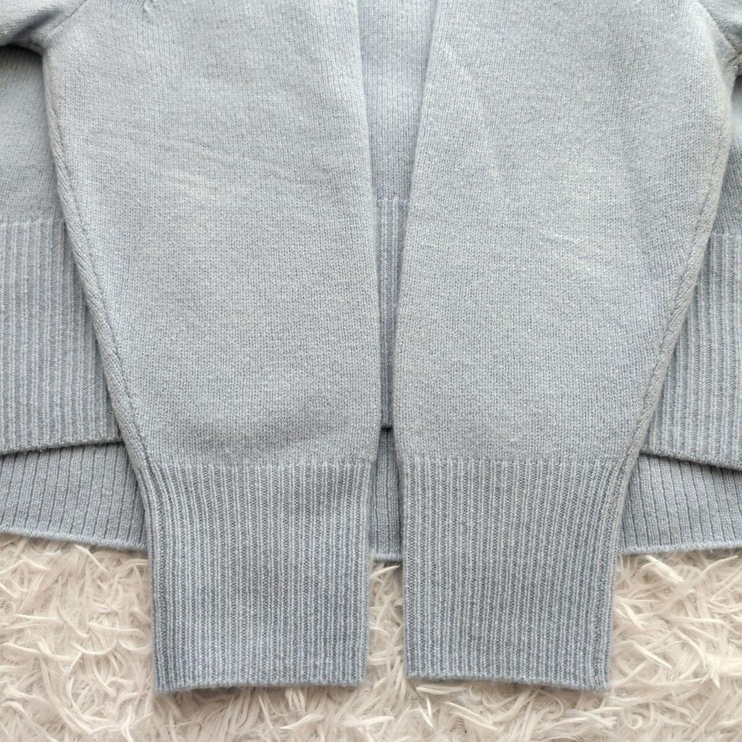 現行 カレンソロジー ウールカシミヤクルーネックニットプルオーバー 美品 F