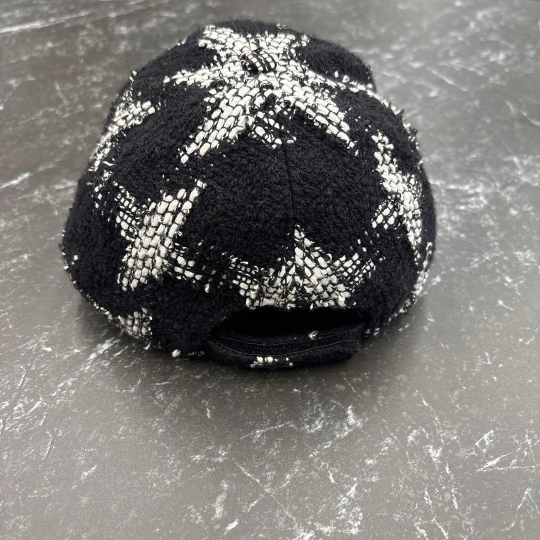 CHANEL ツィードキャプ帽