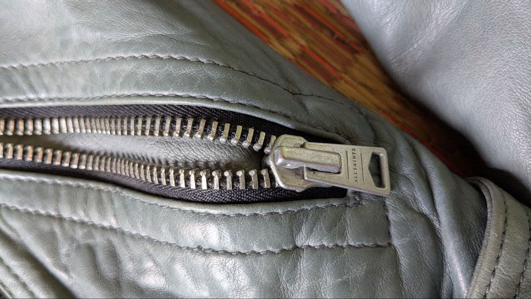 ALLSAINTS ライダース レザージャケット キルティング