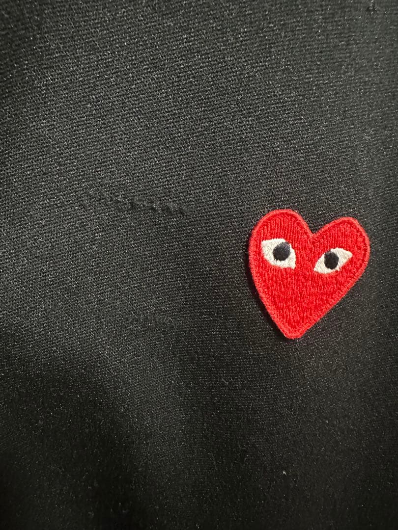PLAY COMME des GARÇONS ブラックパーカー　Lサイズ