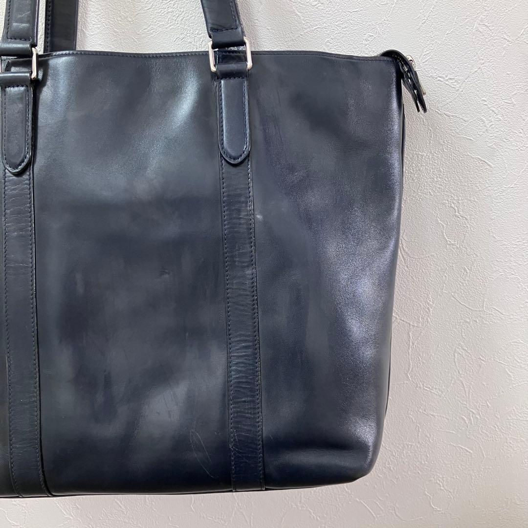 PORTER ポーター ソート ビジネス トートバッグ レザー ネイビー A4