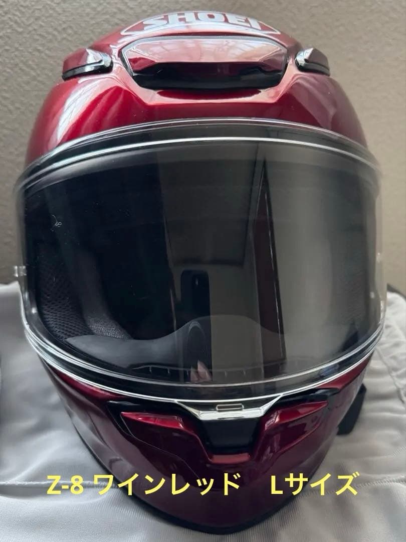 SHOEI フルフェイスヘルメット Z-8 ワインレッド　Lサイズ
