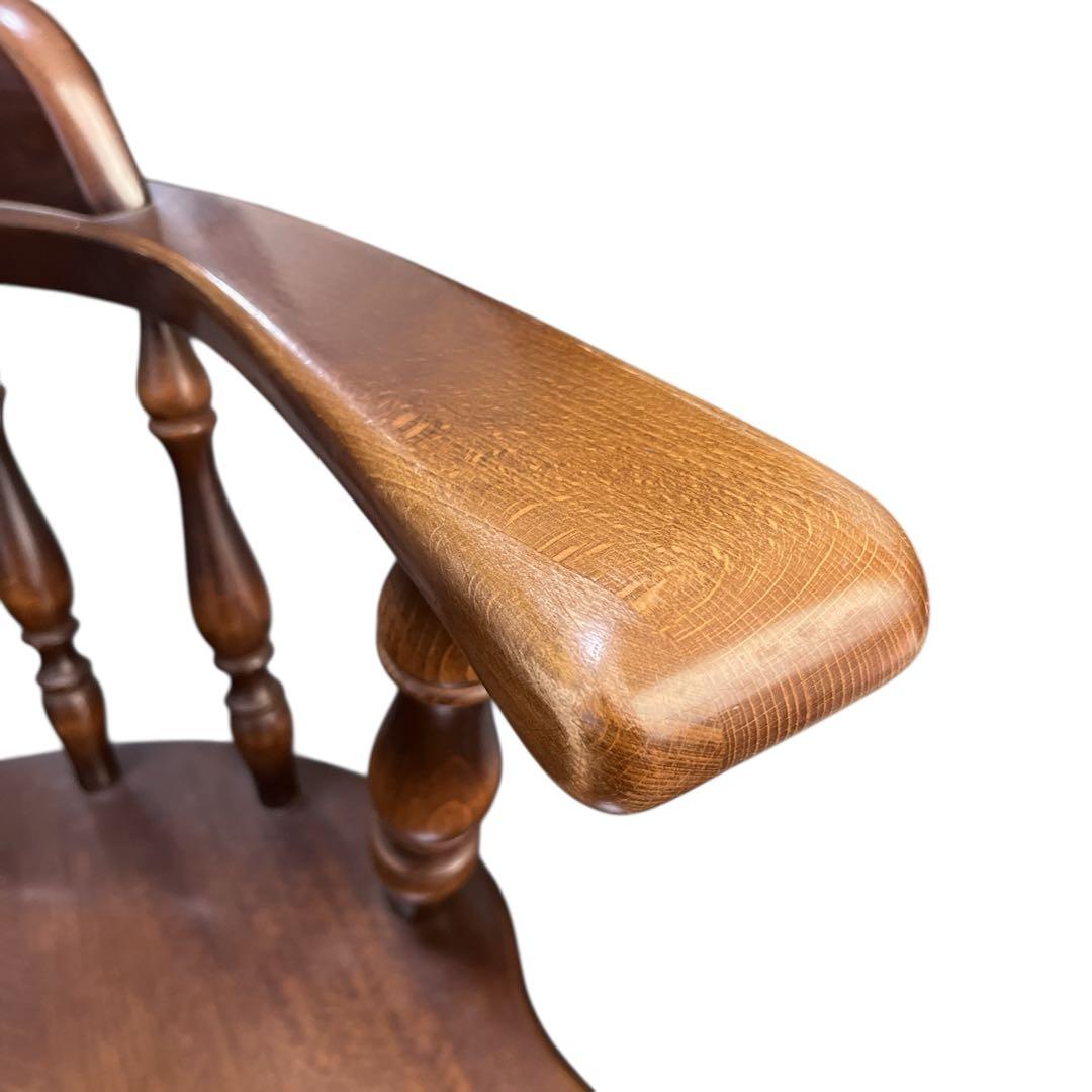 飛騨産業 ウィンザーアームチェア ダイニングチェア レトロ 椅子 キツツキマーク