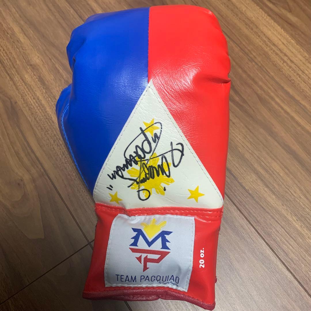 本物 インスク入り パッキャオ　直筆サイン入り　グローブ