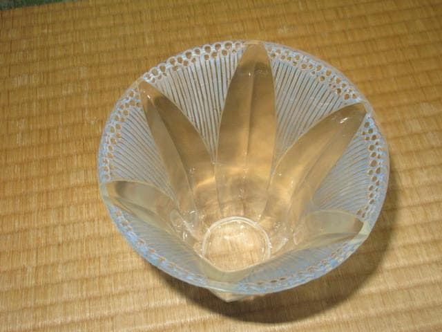 極希少1926年作定価20万◆ラリック 花瓶『カンパニュール』オパルセントガラス