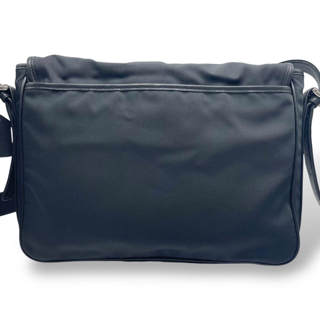 希少 COACH☆ショルダーバッグ 斜め掛け ナイロン レザー A4収納可 黒