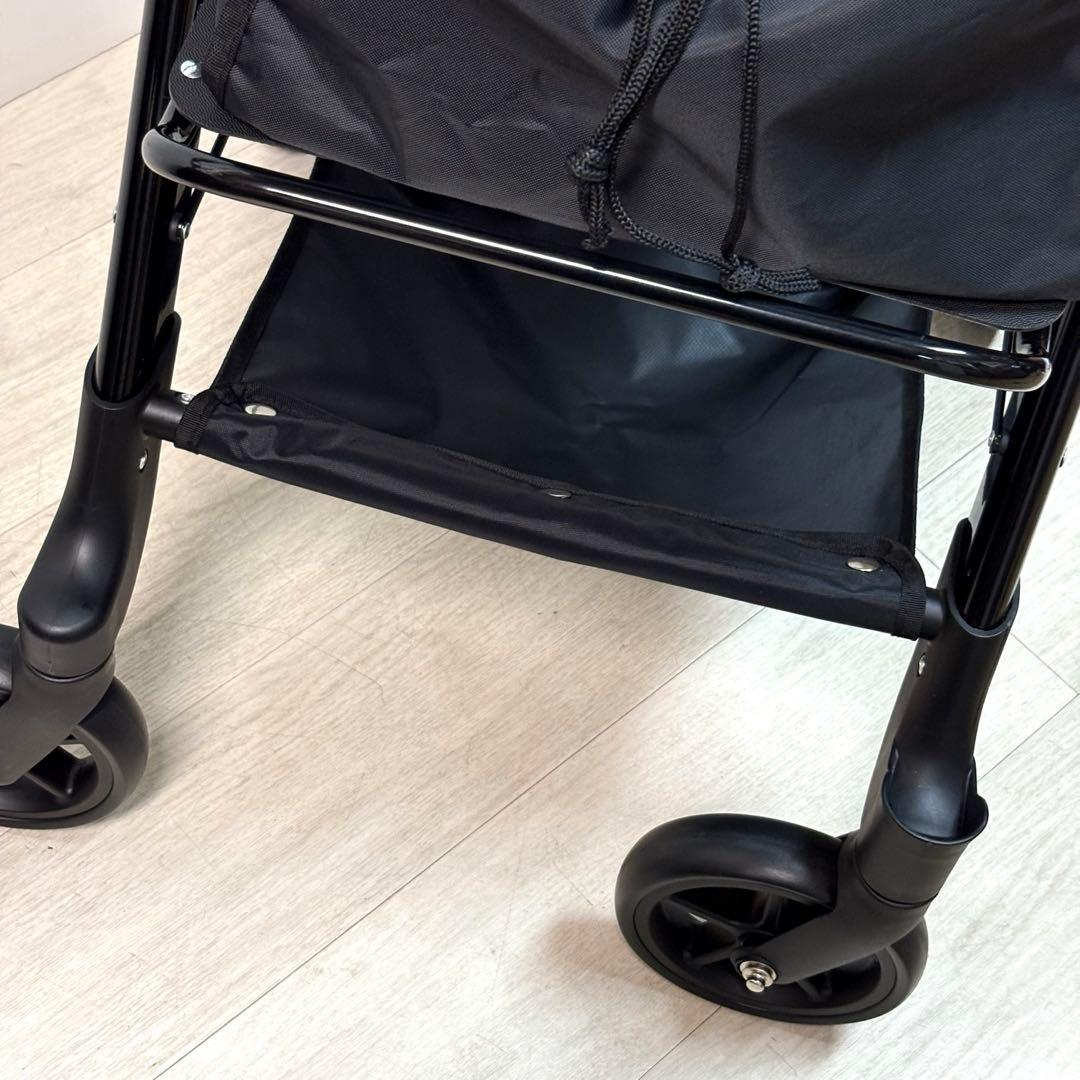 【AURULA】 幸和製作所 前押しカート WCS01-BK　ショッピングカート