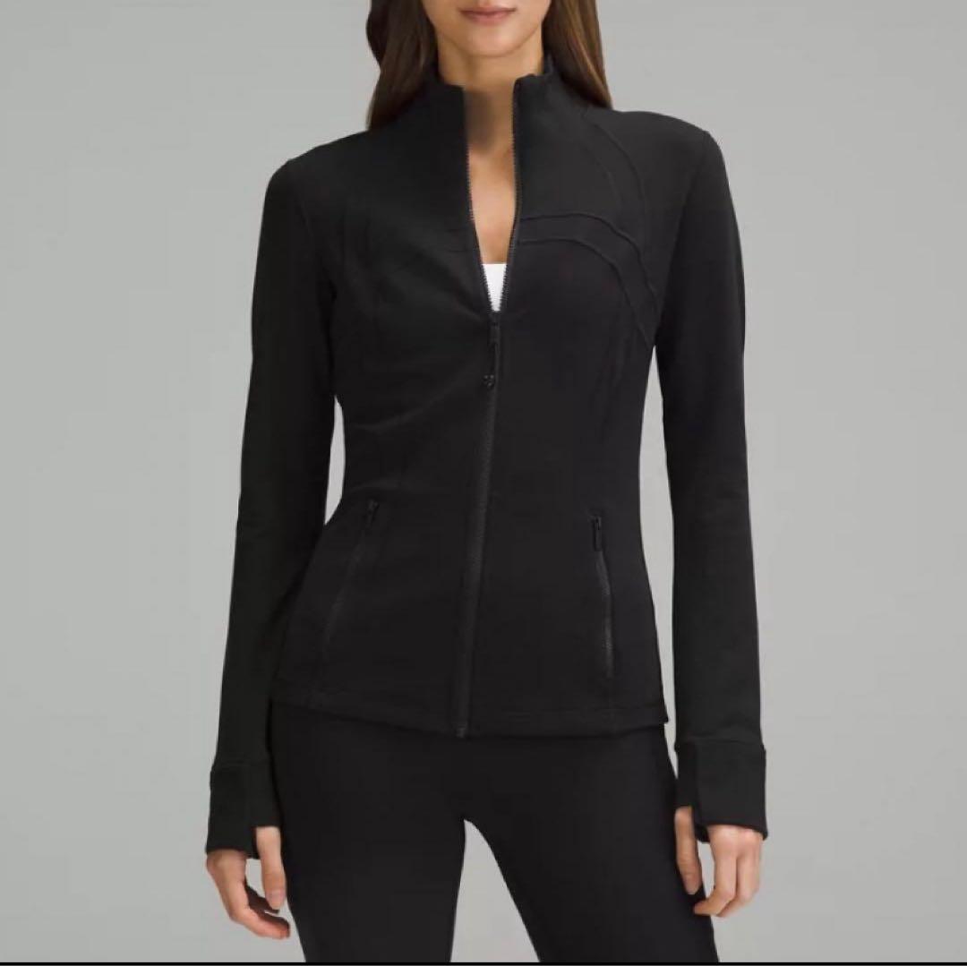 【美品】ルルレモン　difine クロップドジャケット　ブラック　サイズ8