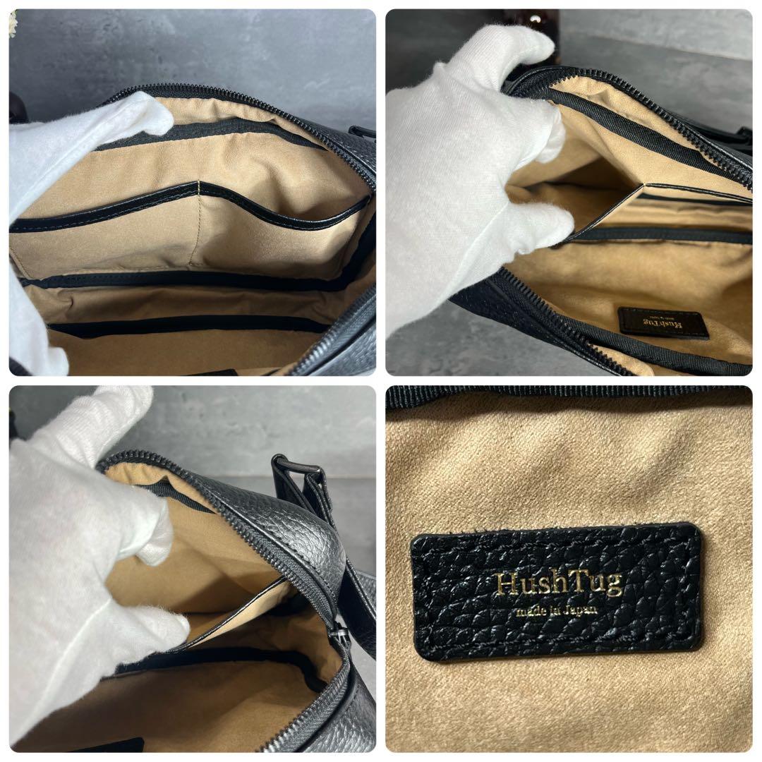 バナバナ　HushTug ハッシュタグ 本革 ボディバッグ