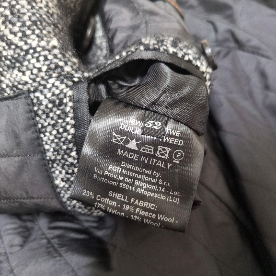 新品✨PALTO シルク アンゴラ混 ダブル チェスターコート ツイード 2XL