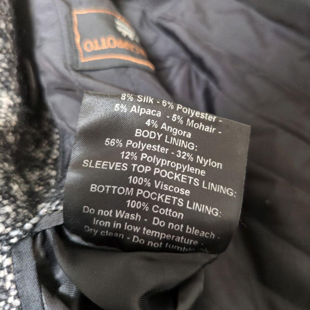 新品✨PALTO シルク アンゴラ混 ダブル チェスターコート ツイード 2XL