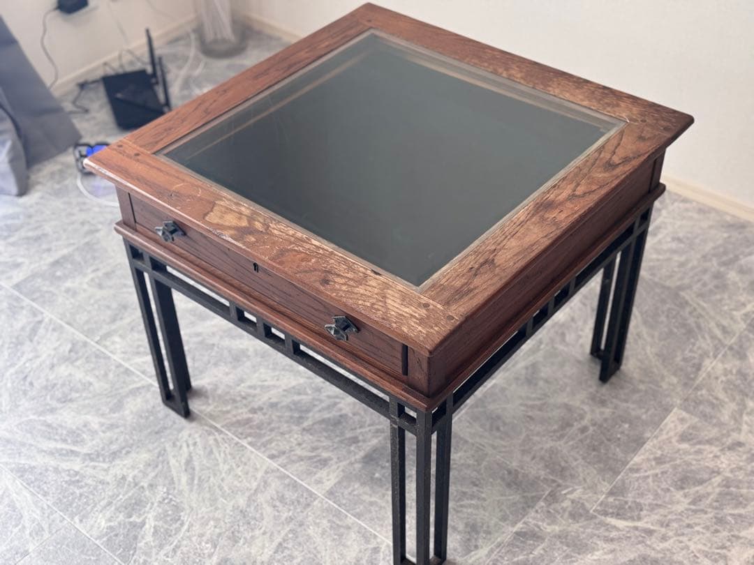 一点物 Lexington レキシントン ガラス天板 輸入家具 ヴィンテージ家具
