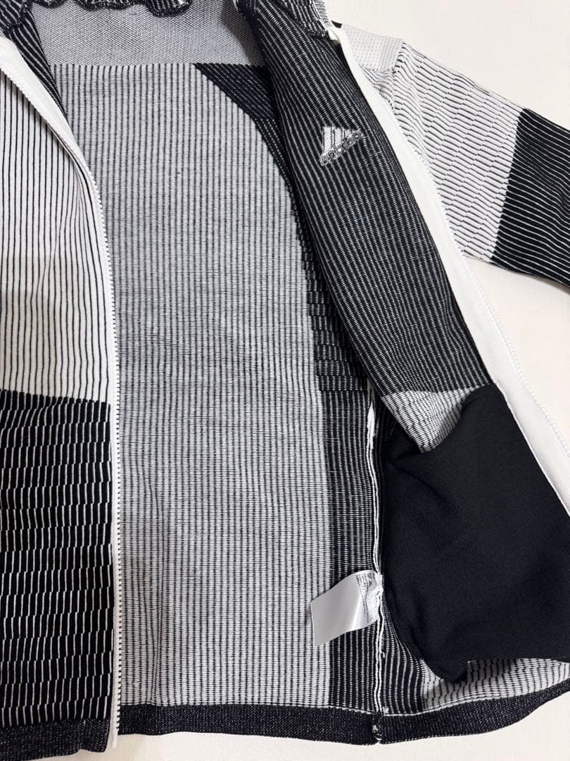 値下げ‼️極美品✨adidas ジップニットパーカー＆ニットスカートセット