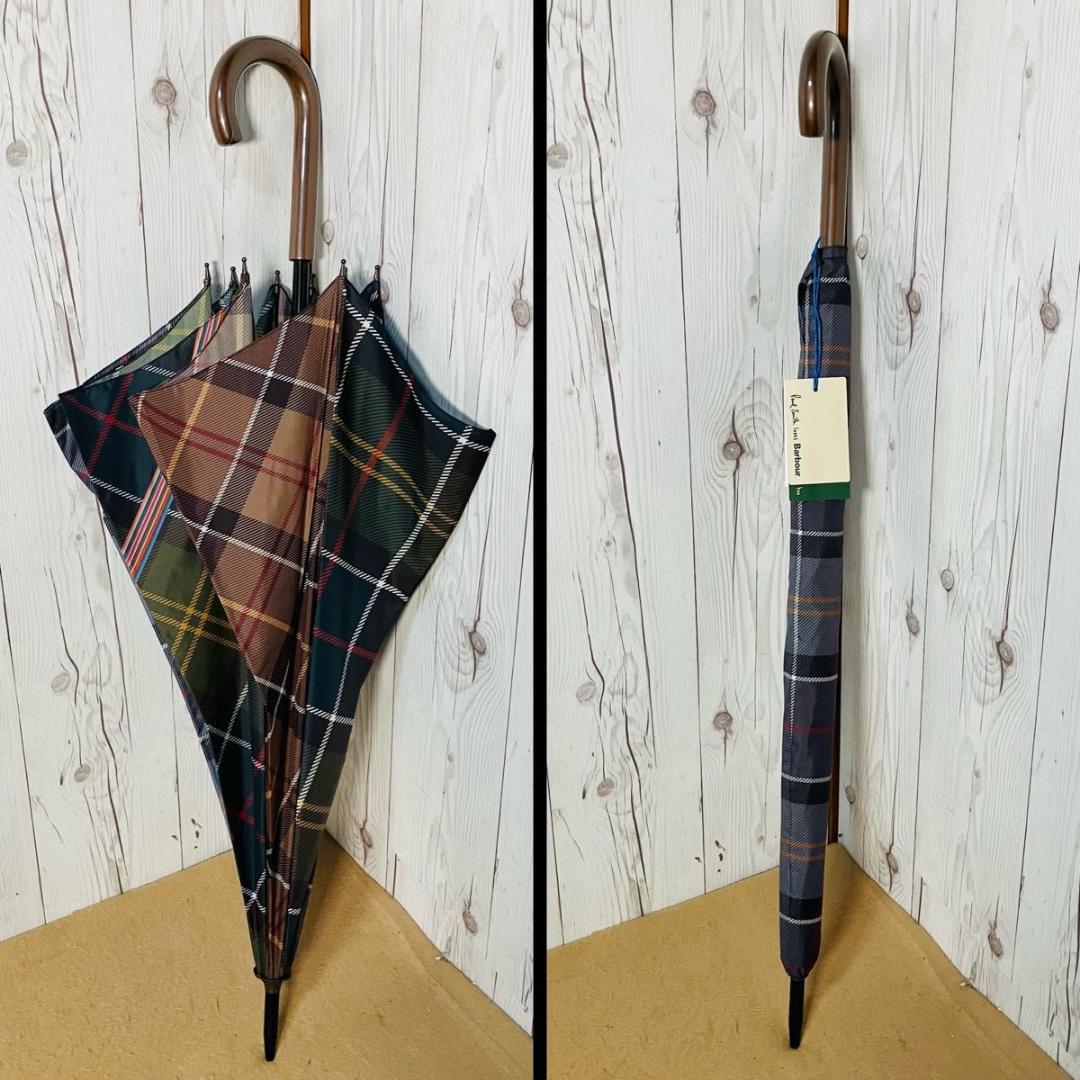 【新品】Paul Smith×Barbour チェック柄 雨傘 ポールスミス