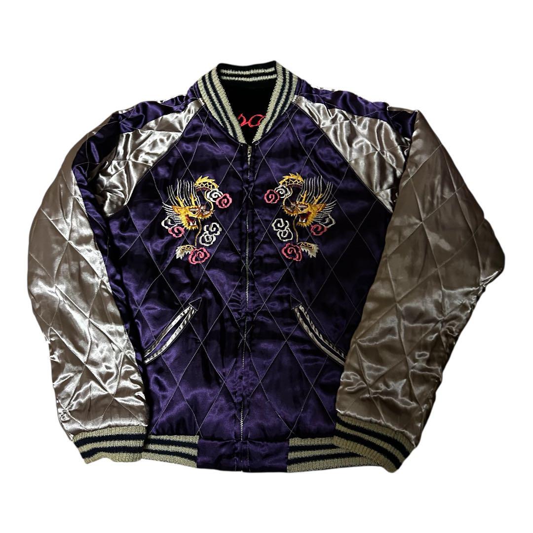 中古品 TAILOR 東洋 別珍 キルティング リバーシブル スカジャン S