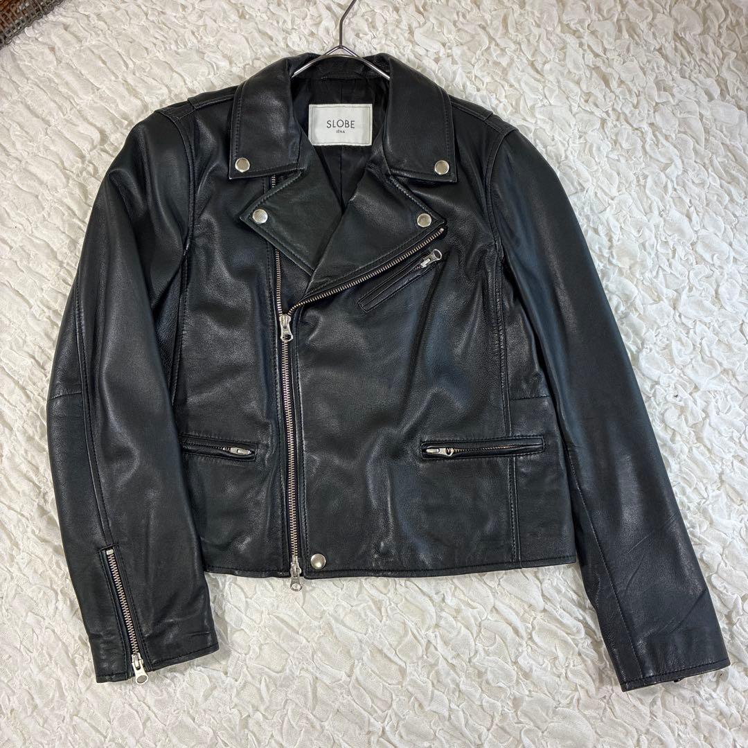 2点おまとめ》スローブイエナ羊革ライダース38,ノマディス革ショルダーバッグ