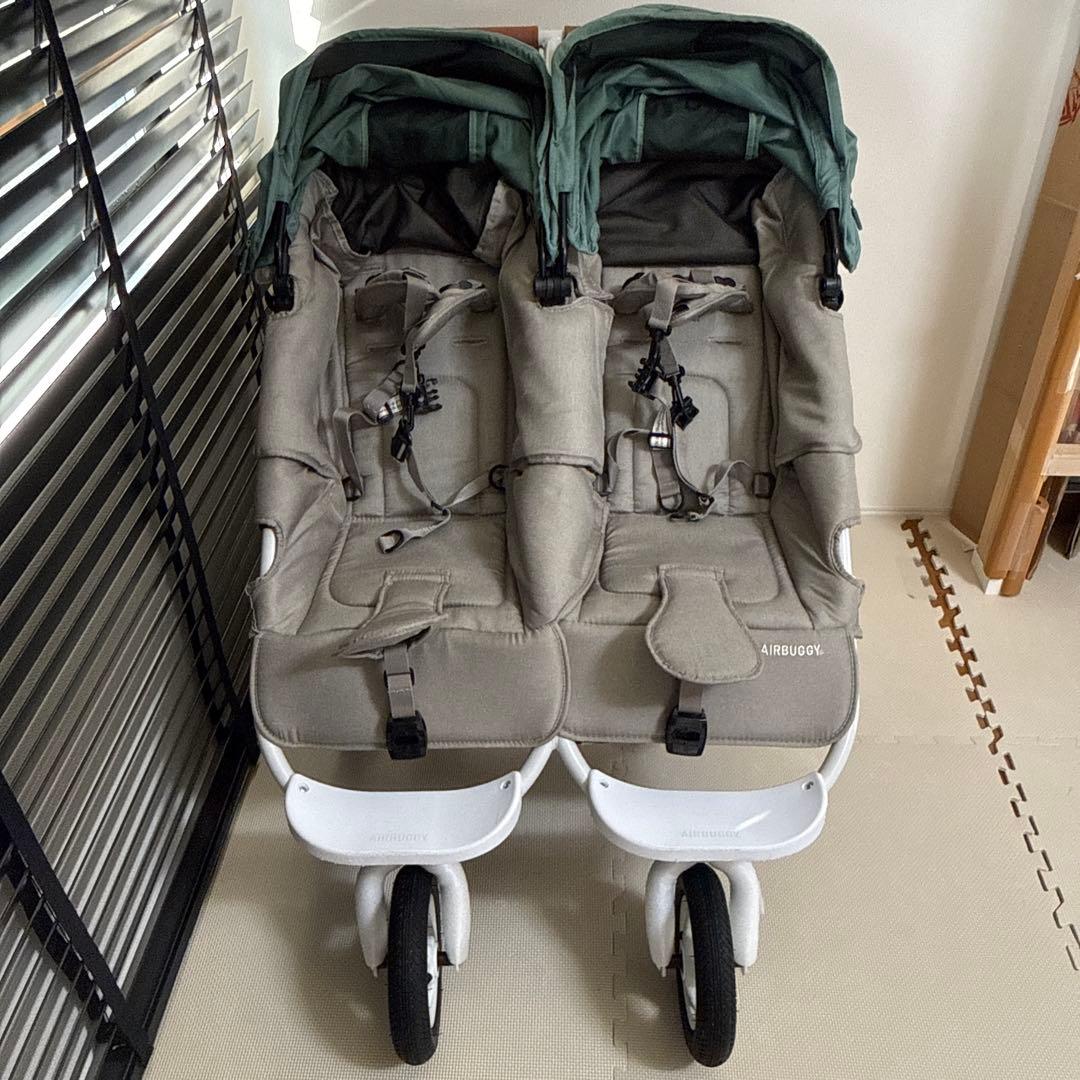 AIRBUGGY ココダブル　グレー　グリーン